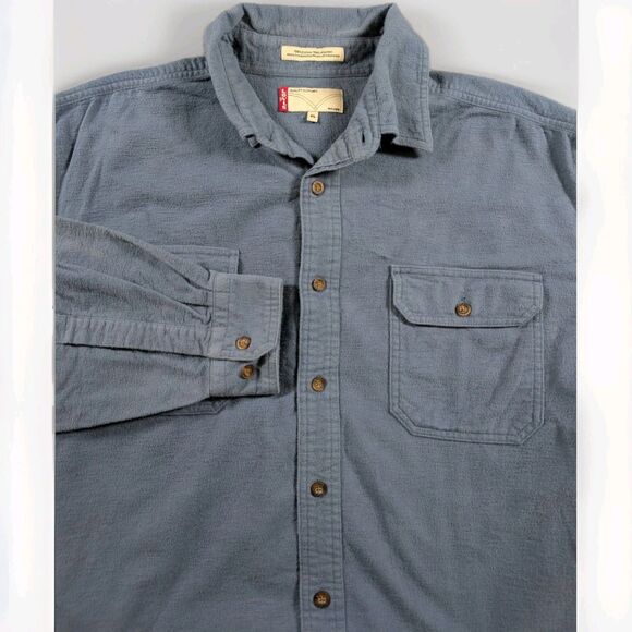 Levi's Other - Levi’s Chamois Flannel Shacket Men’s XL Blue Button Up Jacket